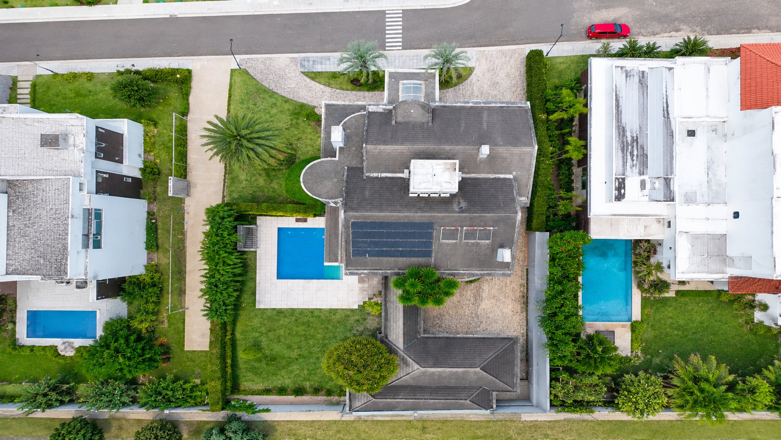 Vista aérea da Casa Primavera